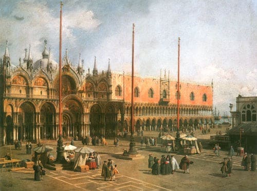 Piazza Saint Marco regardant vers le sud-est – Canal Giovanni Antonio Giovanni Antonio Canal 85x75