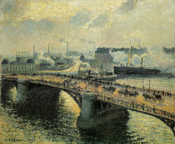 Les Boœeldieu-Bruecke à Rouen – Camille Pissarro Camille Pissarro 85x75