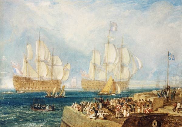 Remorquage dans le port de Plymouth – William Turner William Turner