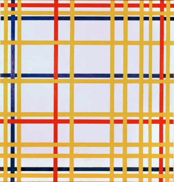 Ville de New York – Mondrian Piet Mondrian 70x70