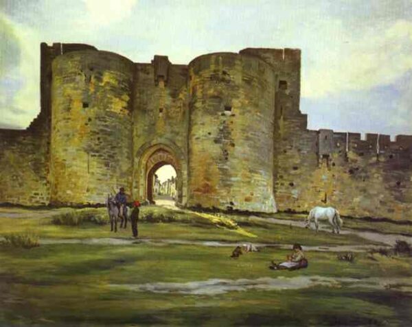 Port de la Reine à Aigues-Mortes – Frédéric Bazille Frédéric Bazille 85x75