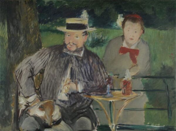 Portrait d’Ernest Hoschedé avec sa fille Marthe – Edouard Manet Édouard Manet