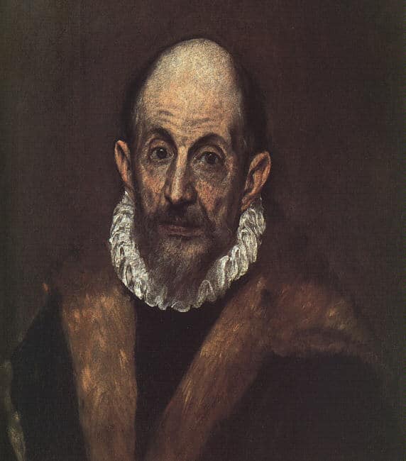 Portrait of an old man (presumed self-portrait of El Greco) – El Greco El Greco 70x70