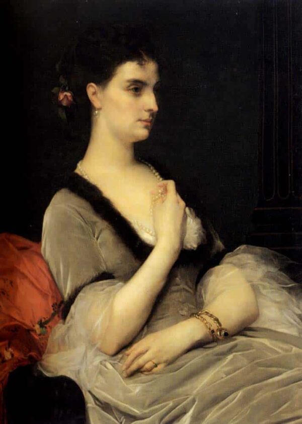 Portrait de la comtesse E.A. Vorontova-Dashkova – Alexandre Cabanel Alexandre Cabanel 70x105