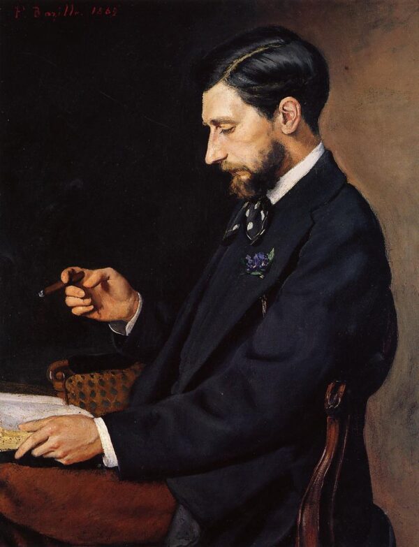 Portrait d’Edmond Maître – Frédéric Bazille Frédéric Bazille 70x85