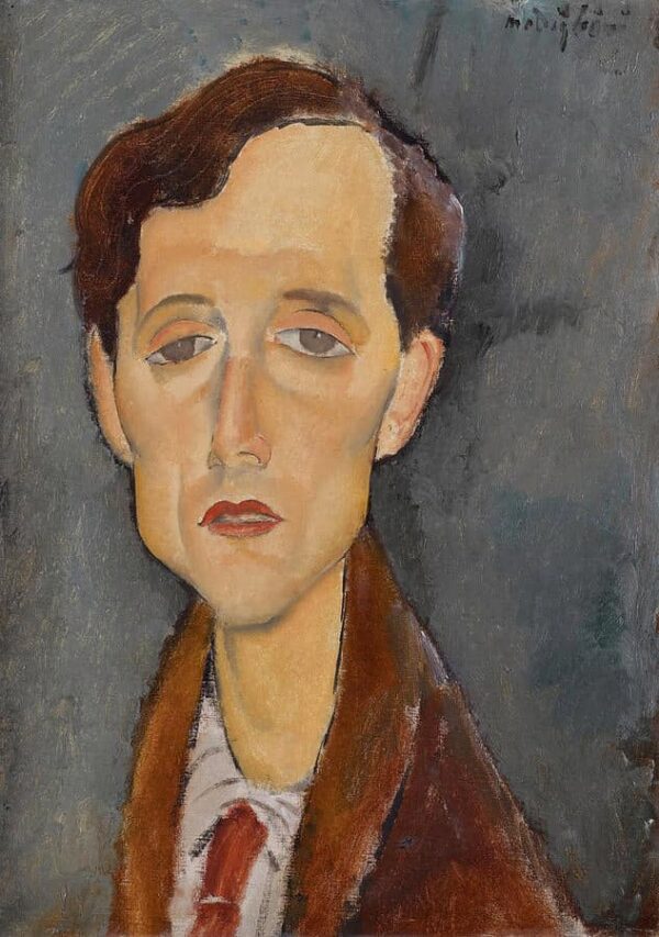 Portrait de Franz Hellens – Amedeo Modigliani Amedeo Modigliani 70x105