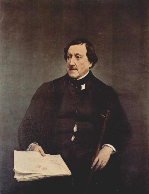 Portrait of Gioacchino Rossini – Francesco Hayez Francesco Hayez 70x85