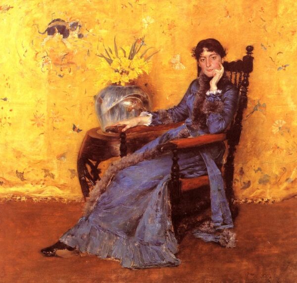 Portrait of Miss Dora Wheeler – William Merritt Chase William Merritt Chase 70x70