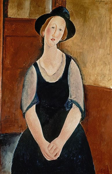 Portrait de Thora Klinchlowstrom – Amedeo Modigliani Amedeo Modigliani 70x105