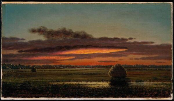 Coucher de soleil sur les marais – Martin Johnson Heade Martin Johnson Heade 120x70