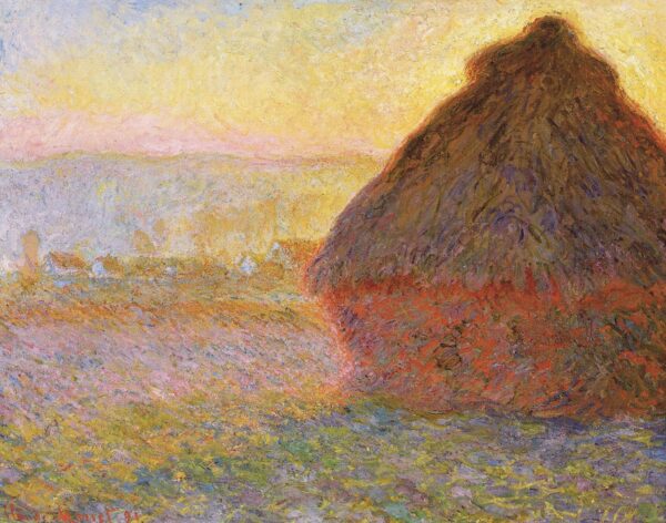 Meule, crépuscule – Claude Monet Claude Monet 85x75