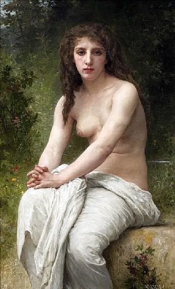 Réflexion,1898 – William Bouguereau William Bouguereau 70x105