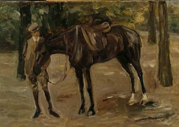 Serviteur à cheval dans un parc – Max Liebermann Max Liebermann 105x70