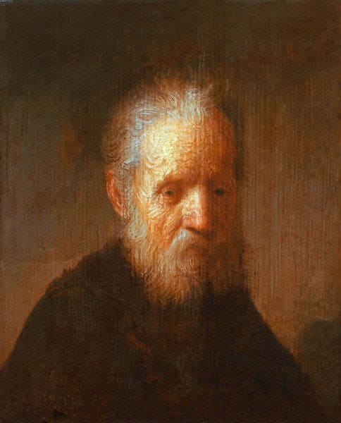 Vieil homme à la barbe – Rembrandt van Rijn Rembrandt van Rijn 70x85