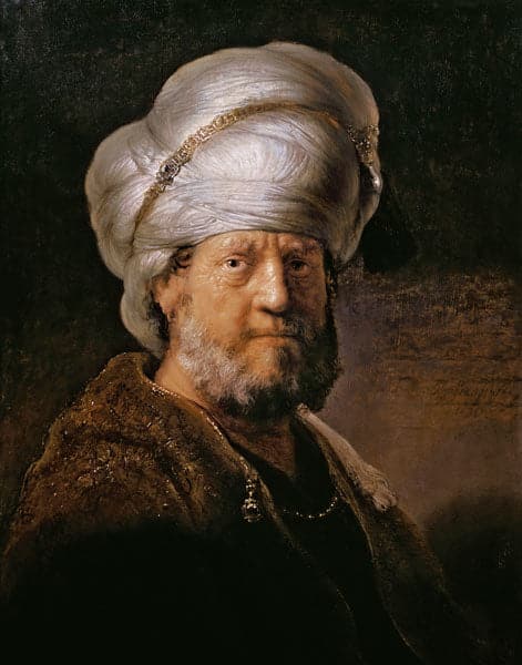 Rembrandt, Portrait d’un Oriental – Rembrandt van Rijn Rembrandt van Rijn 70x85