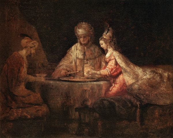 Assuérus, Haman et Esther – Rembrandt van Rijn Rembrandt van Rijn 85x75