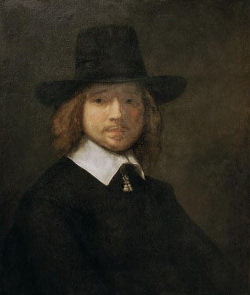 Cercle, portrait d’un gentleman – Rembrandt van Rijn Rembrandt van Rijn 70x85