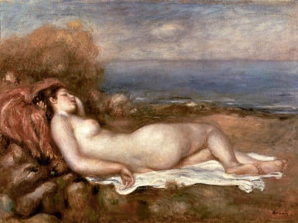 Baigneuse chouchee au bord – Pierre-Auguste Renoir Pierre-Auguste Renoir 85x75