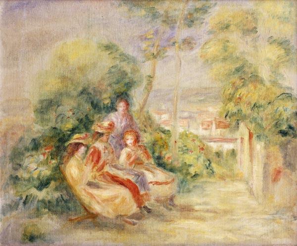 Fille dans le jardin Probablement dans le jardin du Château des Brouillards, où Renoir de 1893 – Pierre-Auguste Renoir Pierre-Auguste Renoir 85x75