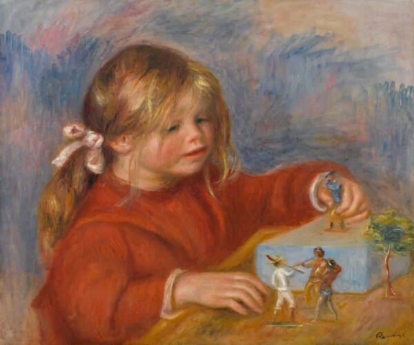 Claude Renoir en train de jouer, vers 1905 – Pierre-Auguste Renoir Pierre-Auguste Renoir 85x75