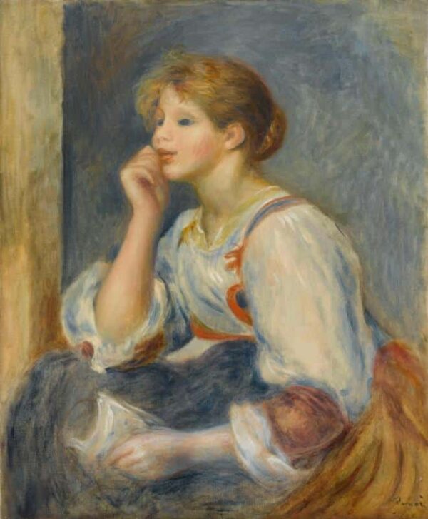 Femme avec une lettre, vers 1890 – Pierre-Auguste Renoir Pierre-Auguste Renoir 70x85