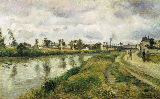 Paysage fluvial près d’Argenteuil – Camille Pissarro Camille Pissarro 105x70