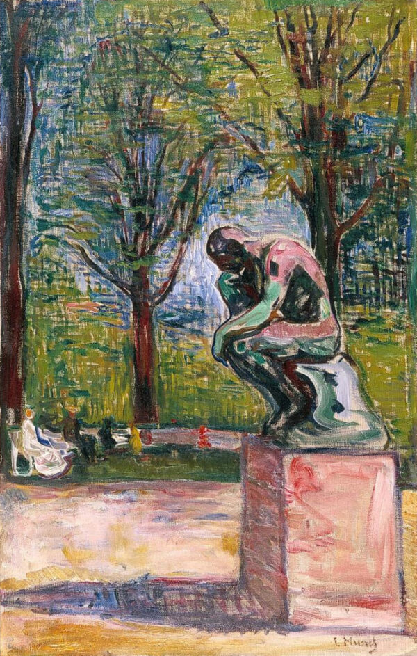 Le penseur de Rodin – Edvard Munch Edvard Munch 70x105