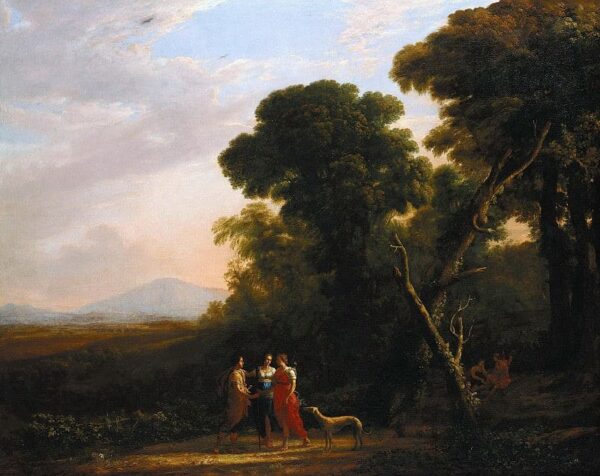 Roman Ideal Landscape with Cephalus, Procris, and Diana – Claude Lorrain Claude Lorrain 85x75