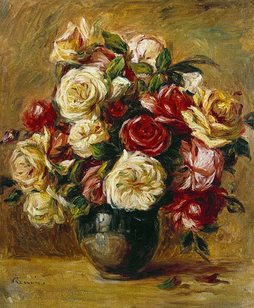 Bouquet de Roses – Pierre-Auguste Renoir Pierre-Auguste Renoir 70x85