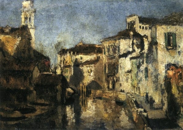 San Trovaso Square, Venice – John Henry Twachtman John Henry Twachtman 85x75