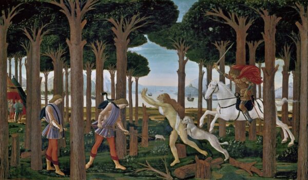 Histoire de Nastagio I – Sandro Botticelli Sandro Botticelli 120x70