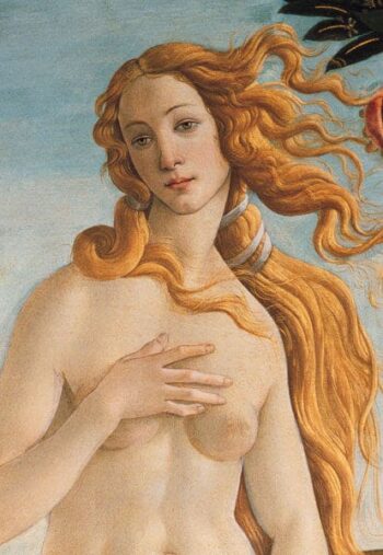 La naissance de Vénus (détail) – Sandro Botticelli Reproduction de Tableaux Célèbres