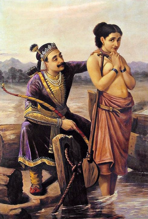 Santhanu and Matsyagandhi – Raja Ravi Varma Raja Ravi Varma