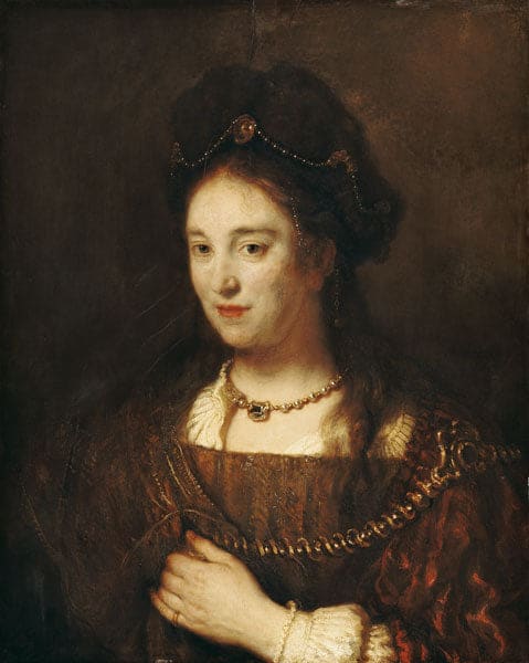 Rembrandt femme Saskia – Rembrandt van Rijn Rembrandt van Rijn 70x85