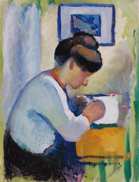 Femme écrivain – August Macke August Macke 70x85