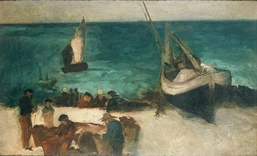 Bateaux de pêche et pêcheurs – Edouard Manet Édouard Manet 120x70