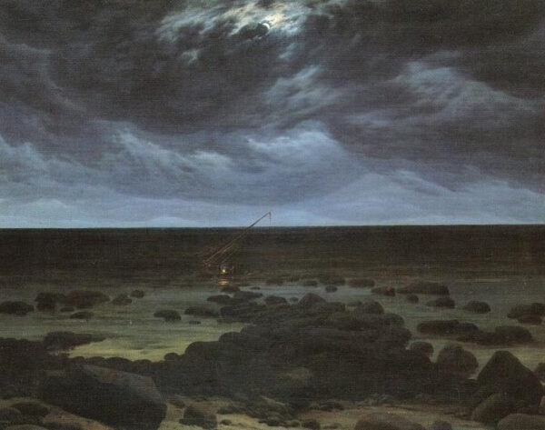 Bord de mer au clair de lune – Caspar David Friedrich Caspar David Friedrich 85x75