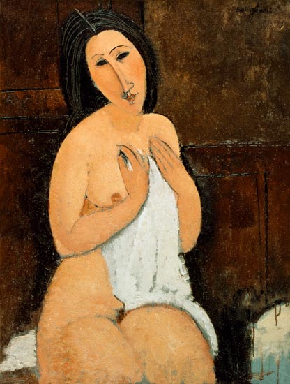 Nu assis avec une chemise – Amedeo Modigliani Amedeo Modigliani 70x85