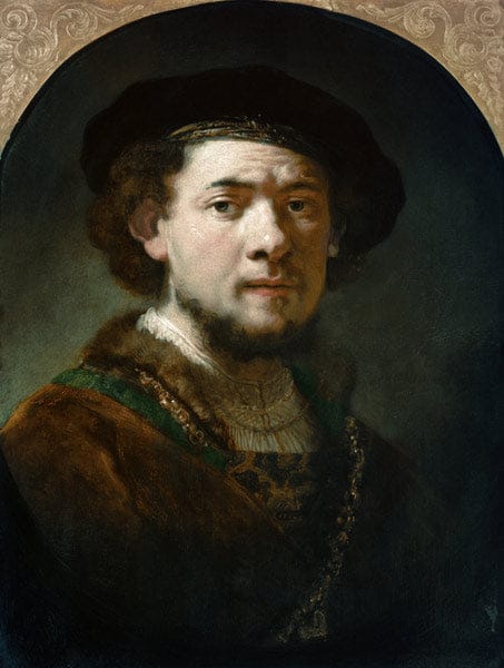 Autoportrait Sao Pauloylvius – Rembrandt van Rijn Rembrandt van Rijn 70x85