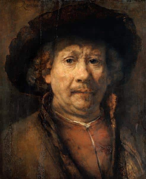 Auto-portrait VI – Rembrandt van Rijn Rembrandt van Rijn 70x85