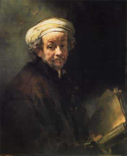 Auto-portrait comme Paul – Rembrandt van Rijn Rembrandt van Rijn 70x85