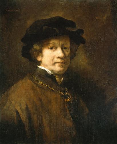 Auto-portrait – Rembrandt van Rijn Rembrandt van Rijn 70x85