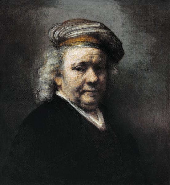 Auto-portrait V – Rembrandt van Rijn Rembrandt van Rijn 70x70