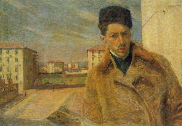 Autoportrait d’Umberto Boccioni Umberto Boccioni 105x70