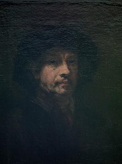 Autoportrait, vers 1655 – Rembrandt van Rijn Rembrandt van Rijn 70x85