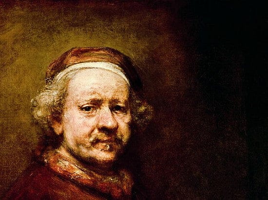 Autoportrait à l’âge de 63 ans, 1669 – Rembrandt van Rijn Rembrandt van Rijn 85x75