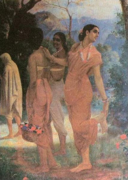 Shakuntala – Ravi Varmâ 70x105