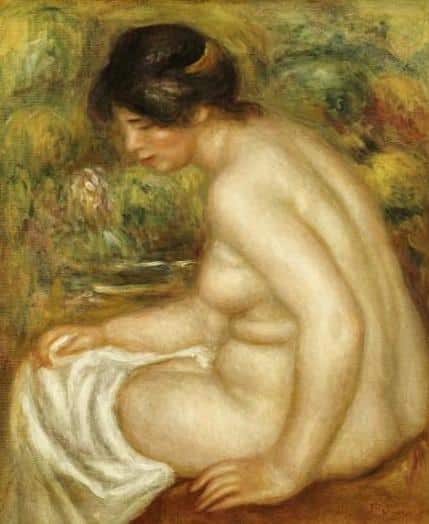 Vue latérale d’une baigneuse assise (Gabrielle) – Pierre-Auguste Renoir Pierre-Auguste Renoir 70x85