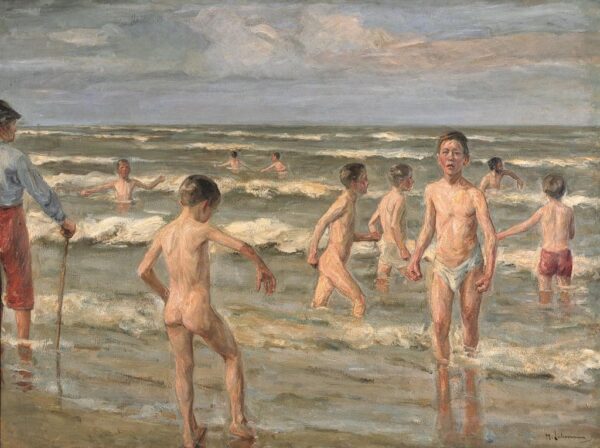 Baignade des garçons – Max Liebermann Max Liebermann 85x75