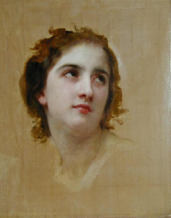 Croquis d’une jeune femme – William Bouguereau William Bouguereau 70x105